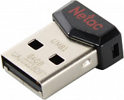Netac <NT03UM81N-064G-20BK> USB2.0 Flash Drive 64Gb (RTL)