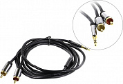 Vention <P550AC150-S> Кабель Jack3.5-M --> 2RCA-M 1.5м