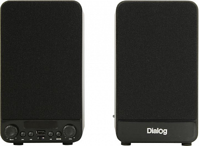 Колонки Dialog Jazz AJ-13 Black (2x15W, дерево, BT, microSD, USB)