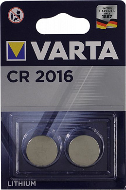 VARTA CR2016-2 (Li, 3V) <уп. 2 шт>