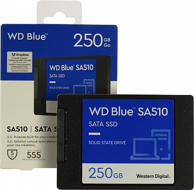 SSD 250 Gb SATA 6Gb/s WD Blue SA510 <WDS250G3B0A> 2.5" TLC