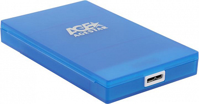 AgeStar <3UBCP1-6G-Blue>(Внешний бокс для 2.5" SATA HDD, USB3.0)