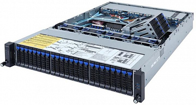GIGABYTE R262-ZA0 <6NR262ZA0MR-00> (SP3, 2xPCI-E, 2xHS NVMe + 40xHS SAS/SATA, 2xGbLAN, 16DDR4, 1200W HS)