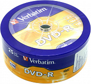 DVD-R Disc Verbatim   4.7Gb  16x  <уп. 25 шт> <43730>