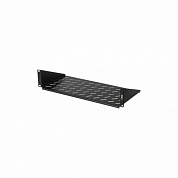 Полка фронтальная <TLK-SHFR-200-BK> 19", 2U, Г200 мм, чёрная