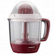 Соковыжималка цитрусовая Scarlett SC-JE50C08 25Вт рез.сок.:1200мл. красный/белый