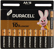 Duracell MN1500-18 (LR6) Size AA, 1.5V,щелочной (alkaline) <уп.18 шт>