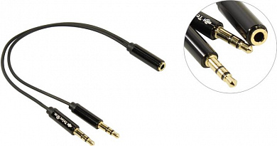 Telecom <TAV205M-0.2M> Кабель-разветвитель 2xJack3.5-M --> Jack3.5-F