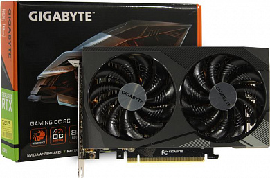8Gb <PCI-E> GDDR6 GIGABYTE GV-N3060GAMING OC-8GD Rev2.0  (RTL) 2xHDMI+2xDP <GeForce RTX3060>