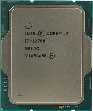 CPU Intel Core i7-12700      2.1 GHz/8PC+4EC/SVGA UHD Graphics770/12+25Mb/180W/16 GT/s LGA1700