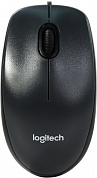 Logitech Mouse M100 Grey <910-005003> (RTL) USB 3btn+Roll