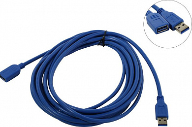KS-is <KS-511-5> Кабель удлинительный USB 3.0 A-->A 5м