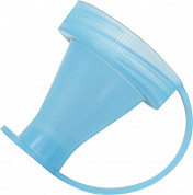 Воронка на банку голубая с заглушкой