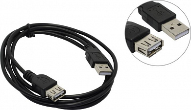 ExeGate <EX-CC-USB2-AMAF-1.5> Кабель удлинительный USB 2.0 A-->A  1.5м <EX294743RUS>