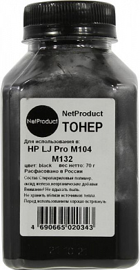 Тонер NetProduct для HP LJ Pro M104/M132 70г