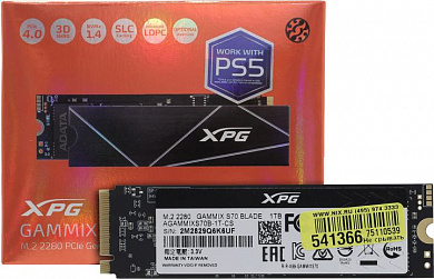 SSD 1 Tb M.2 2280 M ADATA XPG GAMMIX S70 BLADE <AGAMMIXS70B-1T-CS>