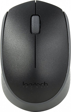 Logitech M171 Wireless Black Mouse  <910-004424/910-004643> (RTL) USB 3btn+Roll