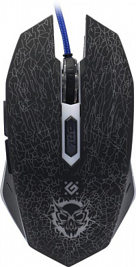 Defender Shock Gaming Mouse <GM-110L> (RTL) USB 6btn+Roll <52110>