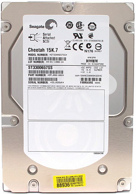 HDD 300 Gb SAS 2.0 Seagate Cheetah 15K.7 <ST3300657SS> 3.5" 15000rpm 16Mb