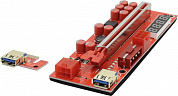 <PCE164P-N10 V014-PRO Red> Адаптер PCI-Ex1 M --> PCI-Ex16 F (питание Molex, 2х6pin)