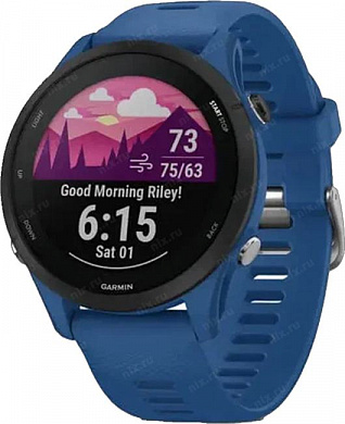 Смарт-часы Garmin Forerunner 255 синий 45,6мм 010-02641-11