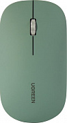 UGREEN Portable Wireless Mouse <90374> Green (RTL) 3btn+Roll, беспроводная, уменьшенная