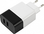 Cablexpert <MP3A-PC-27W> Зарядное устройство USB (Вх.AC100-240V, Вых. DC5V, 2xUSB)