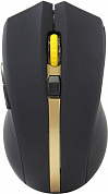 OKLICK Wireless Optical Mouse <495MW> <Black&Gold> (RTL) USB  6btn+Roll <998168>