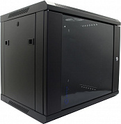 5bites <TC6401-09B> Шкаф настенный телекоммуникационный черный 9U 600x450, дверь стекло-металл
