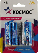 Космос <КОСLR6BL8>, Size "AA", 1.5V, щелочной (alkaline) <уп. 8 шт>