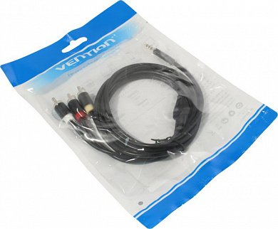 Vention <VAB-R07-B150> Кабель Jack3.5-M --> 3RCA-M 1.5м