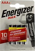 Energizer MAX (LR03) Size "AAA", 1.5V, щелочной (alkaline)  <уп.4  шт>