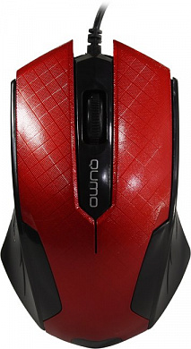 QUMO Optical Mouse <Office M14 Red> (RTL) USB  3btn+Roll <24132>