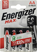Energizer MAX (LR6) Size "AA", 1.5V, щелочной (alkaline) <уп. 4  шт>