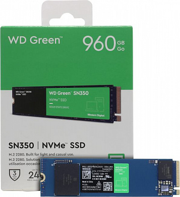 SSD 960 Gb M.2 2280 M 6Gb/s WD Green SN350 <WDS960G2G0C>