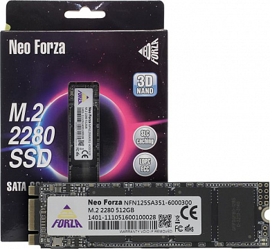 SSD 512 Gb M.2 2280 B&M 6Gb/s Neo Forza <NFN125SA351-6000300> 3D TLC