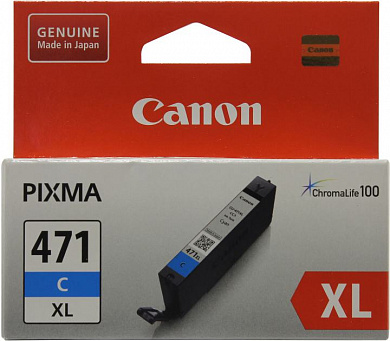 Чернильница Canon CLI-471C XL Cyan для PIXMA MG5740/6840/7740