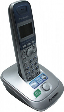 Panasonic KX-TG2511RUS <Silver-Blue> р/телефон (трубка с ЖК диспл.,DECT)