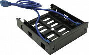 Exegate <HD-2U3> (Крепление для 2.5"/3.5" HDD в отсек 5.25", 2xUSB3.0) <EX280445RUS>