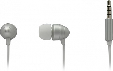 Наушники с микрофоном Dialog ES-F55 <Silver> (шнур 1м)