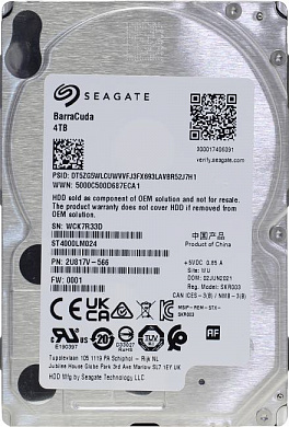 HDD 4 Tb SATA 6Gb/s Seagate Barracuda Compute <ST4000LM024> 2.5" 5400rpm 128Mb