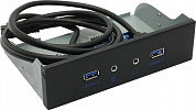 Exegate <U5H-627> USB3.0 2-port+audio Front Panel (крепление на лицевую панель корпуса 5.25")<EX289291RUS>