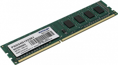 Patriot <PSD34G133381> DDR3 DIMM 4Gb <PC3-10600> CL9