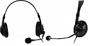 Наушники с микрофоном Ritmix RH-533USB Black (с регулятором громкости, USB, шнур 2.4м)