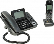 Panasonic KX-TGF320RUM <Black> проводной телефон+р/телефон (трубка с ЖК диспл.,DECT, А/Отв)