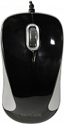DELUX Optical Mouse <DLM-377 USB Silver/Black> (RTL) 3btn+Roll