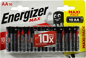 Energizer MAX <413823> (LR6) Size "AA", 1.5V, щелочной (alkaline) <уп. 10 шт>