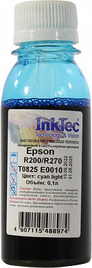 Чернила InkTec <T0825/E0010 Cyan light 100мл> для Epson R200/R270