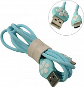 Hoco <JP15 micro-B 1M Sky Blue> Кабель USB 2.0 AM-->micro-B