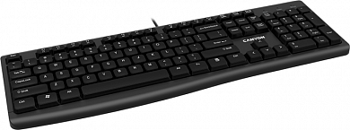 CANYON CNE-CKEY5-RU Wired Chocolate Standard Keyboard ,105 keys, slim  design with chocolate key caps,